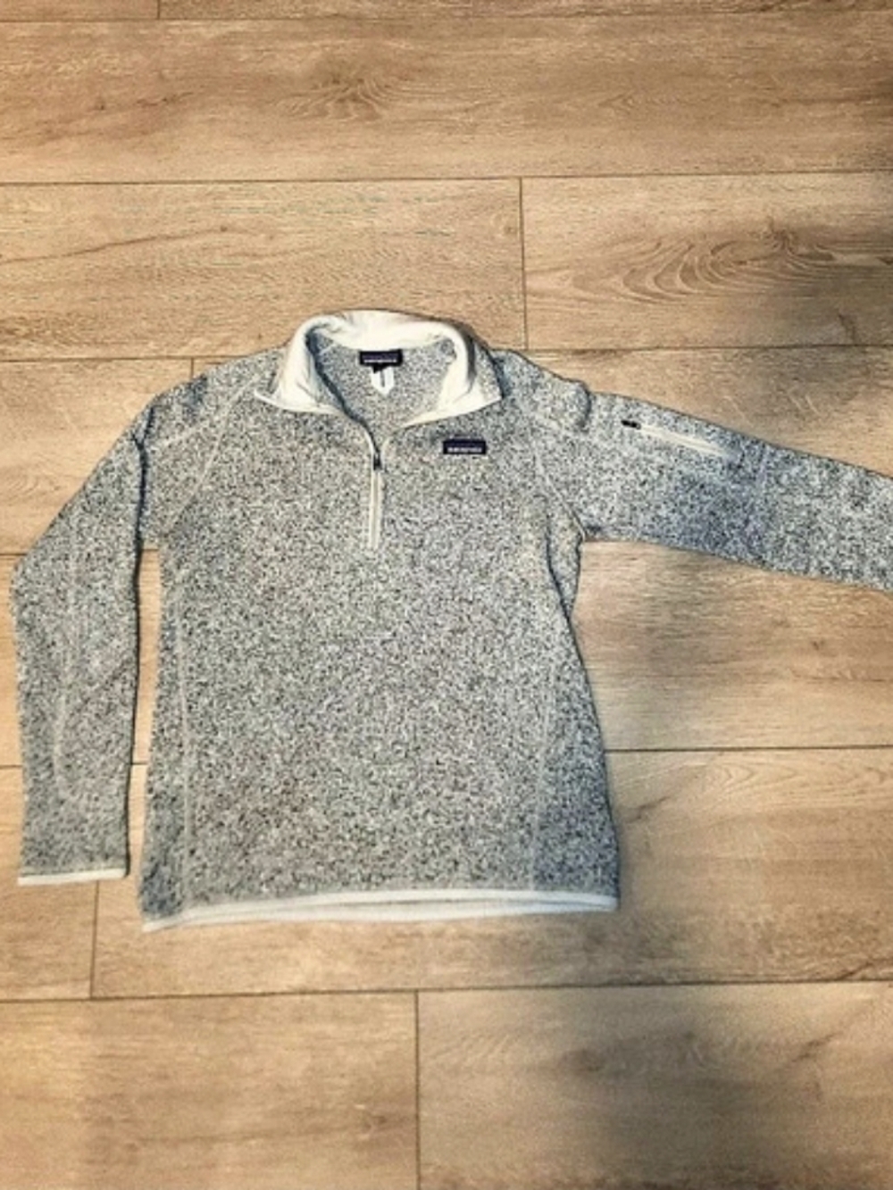 Patagonia Women’s Better Sweater 1/4 Zip Fleece Pullover Gray Heathered Size Med